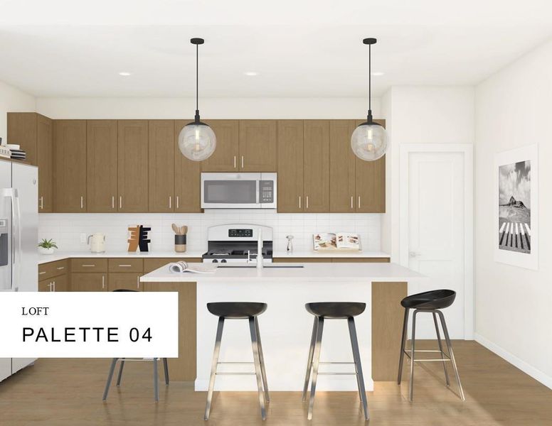 Loft Look Palette 4 Selection Sheet (*Artist rendering used for illustration purposes only.)