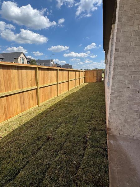 Exterior details and patio area of a home in Sienna, Missouri City (Image 4). Exterior details and patio area of a home in Sienna, Missouri City (Image 4).
