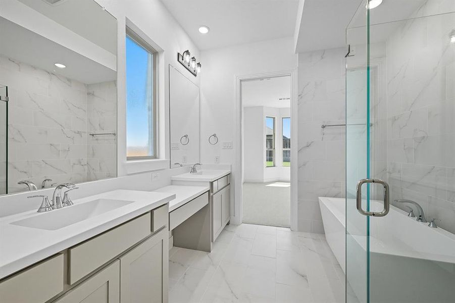 Furnished interior view inside a new home in Sandbrock Ranch: 50ft. lots, Aubrey (Image 4). Furnished interior view inside a new home in Sandbrock Ranch: 50ft. lots, Aubrey (Image 4).