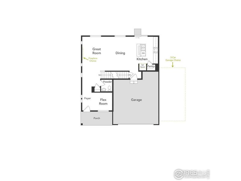 2D floor plan layout of this home in , Johnstown, CO (Image 3).