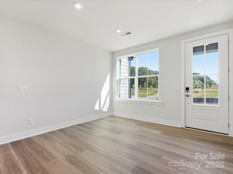 8' Front Doorway Opening Into Dining Space.