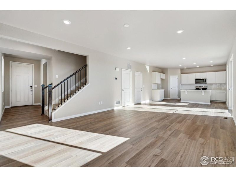 Spacious, unfurnished interior of a new home in The Overlook at Johnstown Farms, Johnstown (Image 10). Spacious, unfurnished interior of a new home in The Overlook at Johnstown Farms, Johnstown (Image 10).