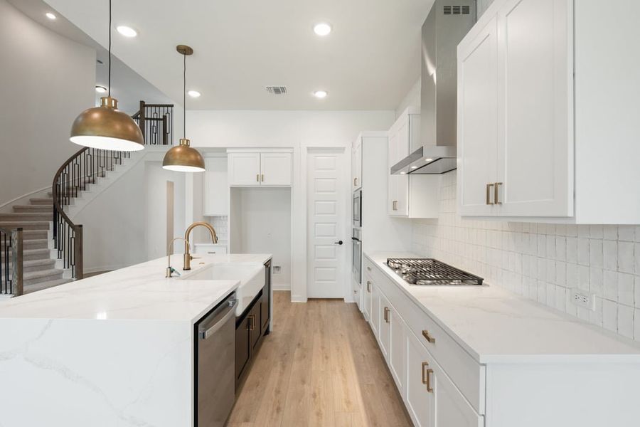 Furnished interior view inside a new home in Park Collection At Wolf Ranch, Georgetown (Image 12). Furnished interior view inside a new home in Park Collection At Wolf Ranch, Georgetown (Image 12).