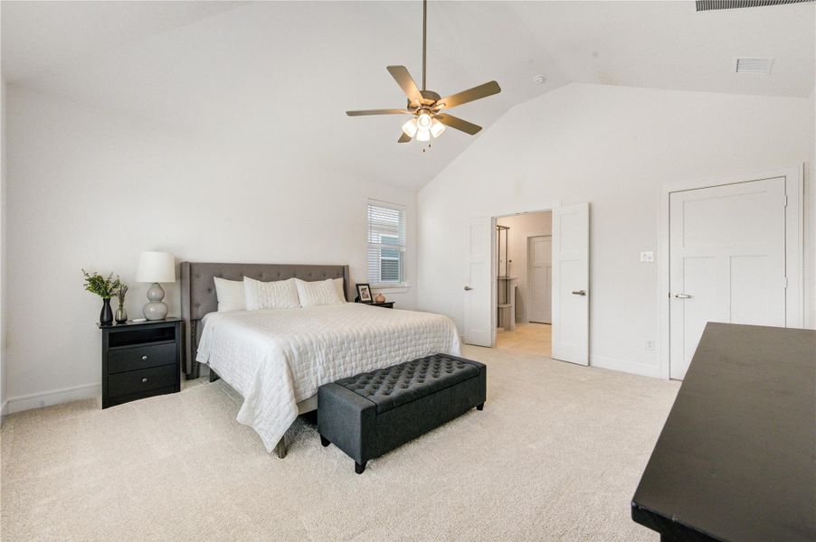 Stunning primary suite.