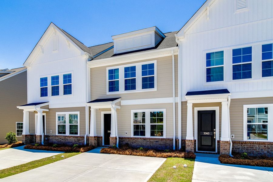 Front exterior of a new home in Astoria, Columbia, SC, highlighting curb appeal (Image 18). Front exterior of a new home in Astoria, Columbia, SC, highlighting curb appeal (Image 18).