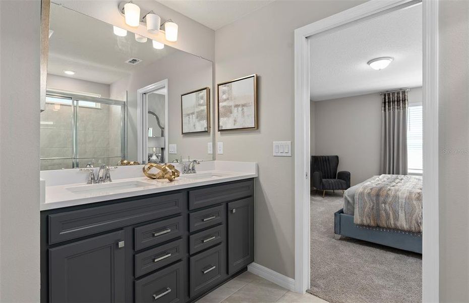 Furnished interior view inside a new home in Windsor Cay Resort, Clermont (Image 29).