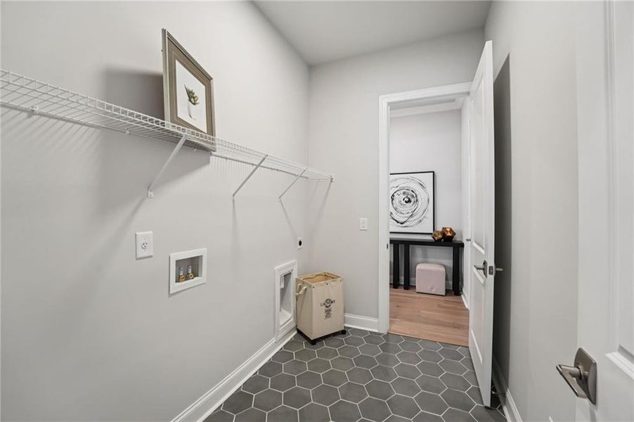 Furnished interior view inside a new home in Promenade at Sawnee Village, Cumming (Image 43).