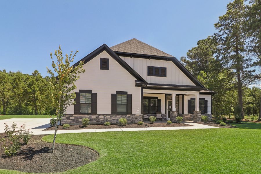 Representative exterior photo of a completed home built from the Madeline II by Great Southern Homes in The Cove, Sumter, SC (Image 21).