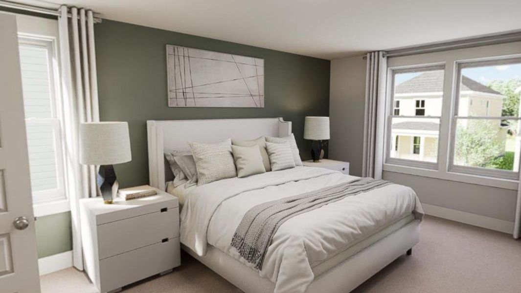 Furnished interior view inside a new home in The Preserve at Marks Creek, Knightdale (Image 4).