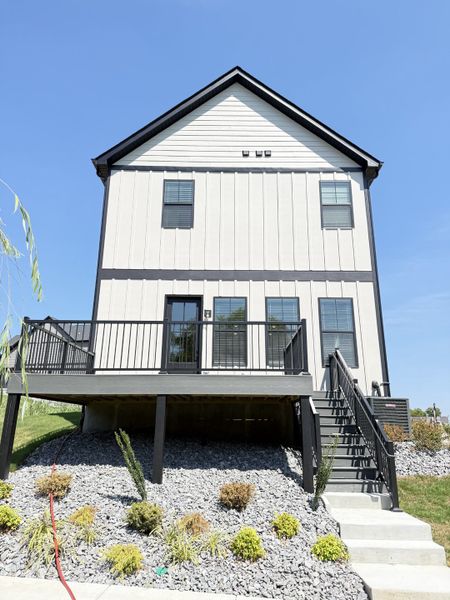Front exterior of a new home in Ridgecrest at Whites Creek, Whites Creek, TN, highlighting curb appeal (Image 24). Front exterior of a new home in Ridgecrest at Whites Creek, Whites Creek, TN, highlighting curb appeal (Image 24).