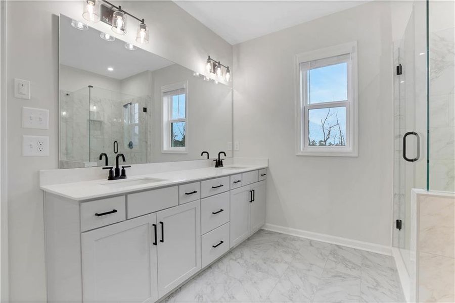 Furnished interior view inside a new home in Towne Village at Suwanee Dam, Sugar Hill (Image 15). Furnished interior view inside a new home in Towne Village at Suwanee Dam, Sugar Hill (Image 15).