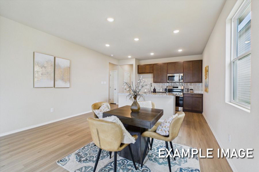 Representative furnished interior of a home built from the The Corral A by Davidson Homes LLC in Morgan Meadows, San Antonio (Image 8).