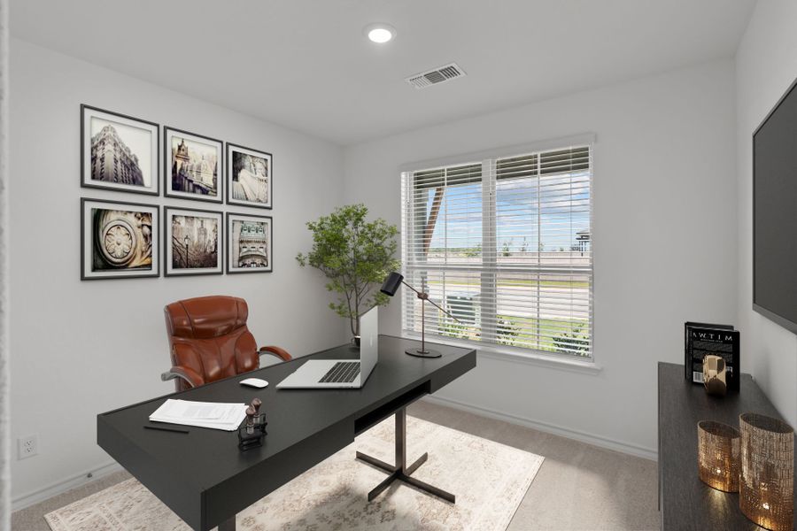 Representative furnished interior of a home built from the Burnet by Pulte Homes in Nopal Valley, San Antonio (Image 11).
