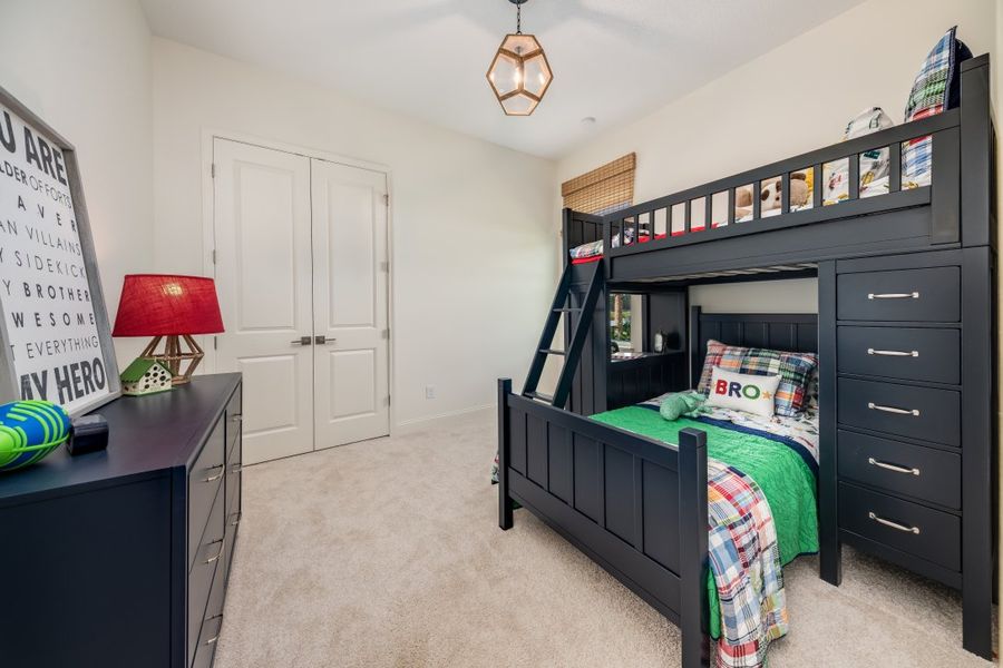 Representative furnished interior of a home built from the Ortega by Riverside Homes in Hidden Creek at SilverLeaf 80' Series, St. Augustine (Image 52).