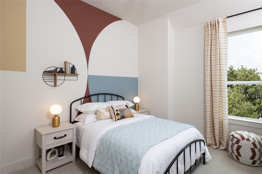 Furnished interior view inside a new home in Provence, Austin (Image 17).