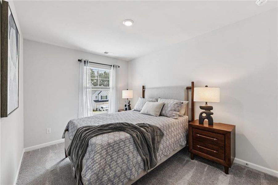 Furnished interior view inside a new home in The Hills at Cedar Creek, Winder (Image 7). Furnished interior view inside a new home in The Hills at Cedar Creek, Winder (Image 7).