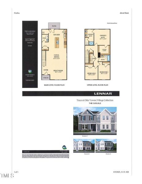 color floor plan