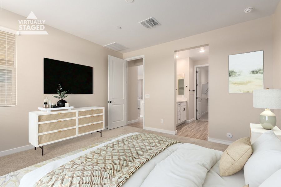 Furnished interior view inside a new home in Mira Vista at Victory, Buckeye (Image 9).
