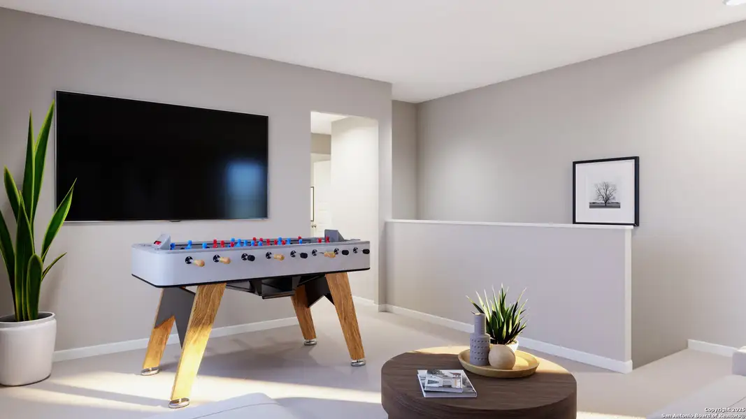 Furnished interior view inside a new home in Cinco Lakes, San Antonio (Image 7). Furnished interior view inside a new home in Cinco Lakes, San Antonio (Image 7).