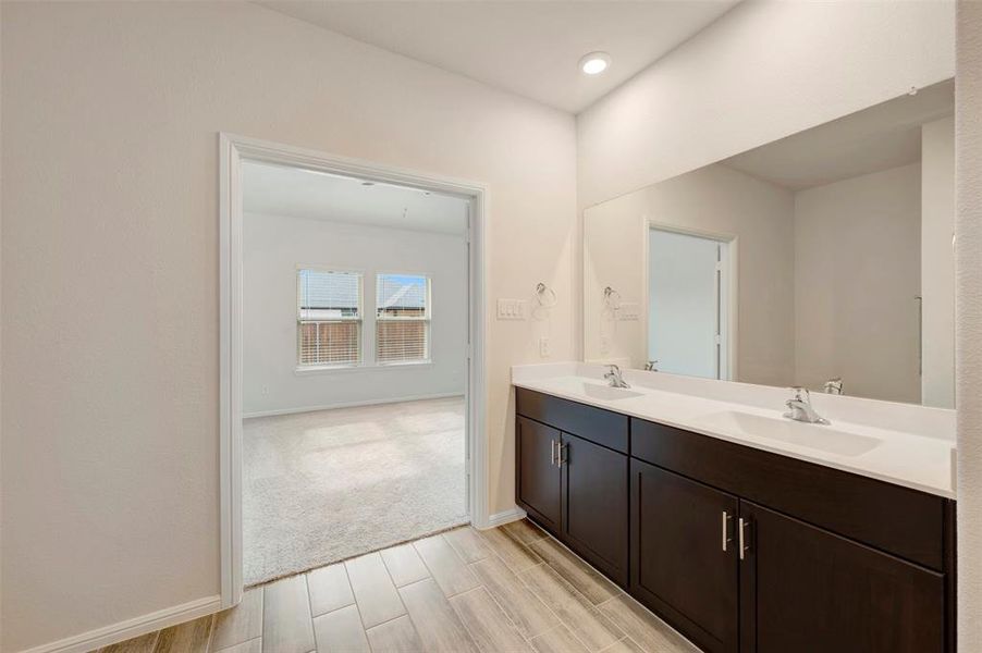 Furnished interior view inside a new home in The Preserve, Justin (Image 8).