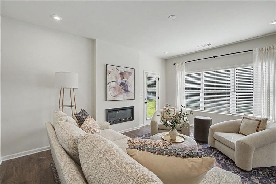 Furnished interior view inside a new home in Meadow Pines, Dallas (Image 6). Furnished interior view inside a new home in Meadow Pines, Dallas (Image 6).