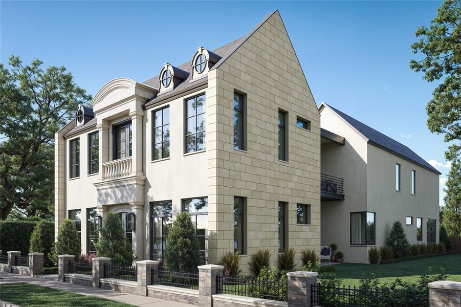 Front exterior of a new home in , Southlake, TX, highlighting curb appeal (Image 1).