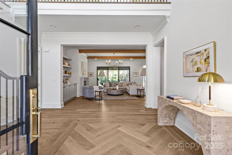 Furnished interior view inside a new home in Stratford Chase, Charlotte (Image 7).