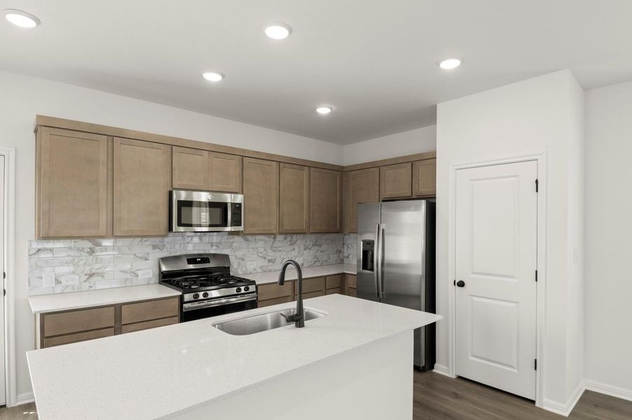 Furnished interior view inside a new home in Trace, San Marcos (Image 11).