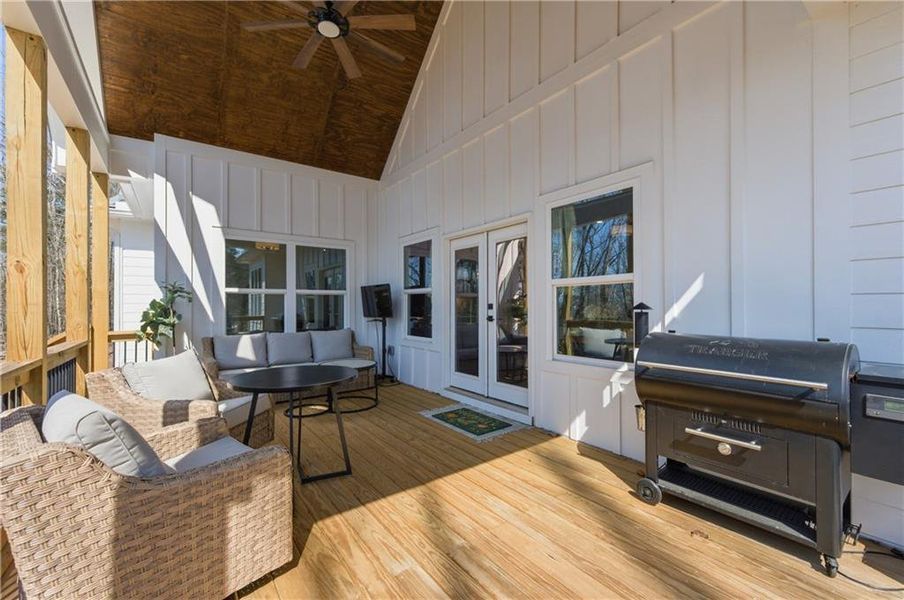 Exterior details and patio area of a home in , Ball Ground (Image 21).