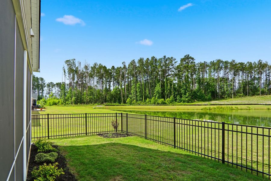 Exterior details and patio area of a home in Horizons at Summers Corner | 55+, Summerville (Image 4).