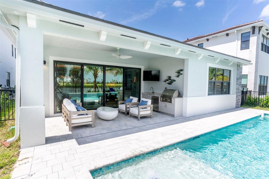 Exterior details and patio area of a home in , Palm Beach Gardens (Image 26). Exterior details and patio area of a home in , Palm Beach Gardens (Image 26).
