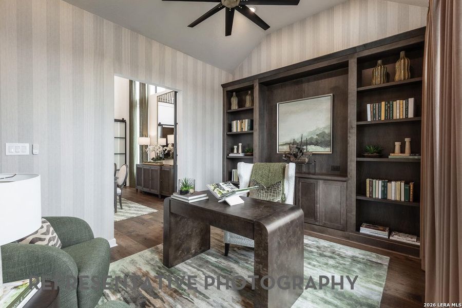 Furnished interior view inside a new home in Esperanza, Boerne (Image 25). Furnished interior view inside a new home in Esperanza, Boerne (Image 25).