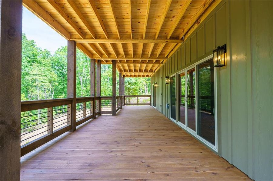 Exterior details and patio area of a home in , Blue Ridge (Image 24).