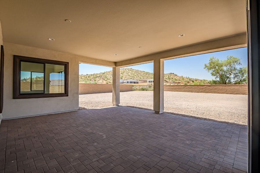 Exterior details and patio area of a home in Estates at Kings Ranch, Gold Canyon (Image 4).