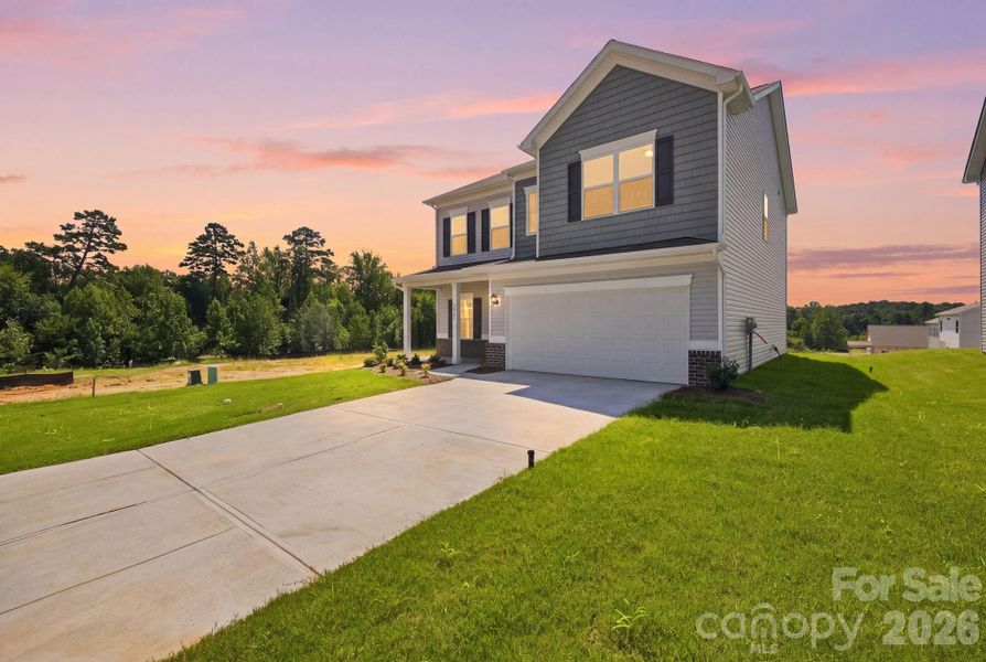 Front exterior of a new home in Catawba Trace, Catawba, NC, highlighting curb appeal (Image 23).