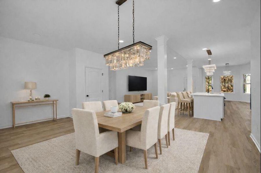 Furnished interior view inside a new home in , Covington (Image 5).