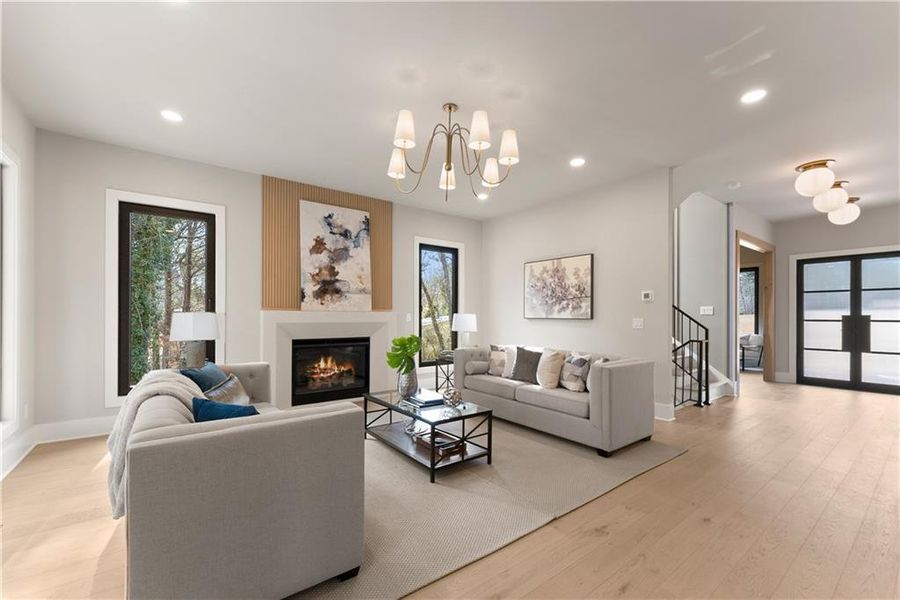 Furnished interior view inside a new home in , Cumming (Image 18).