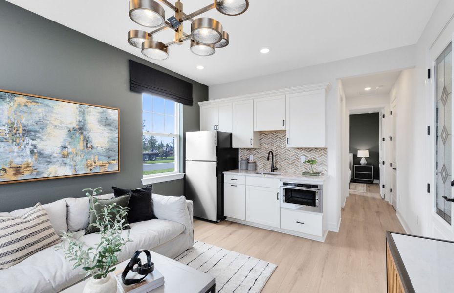 Representative furnished interior of a home built from the Serena by Pulte Homes in Westerly Park at Wildlight, Wildlight (Image 17).