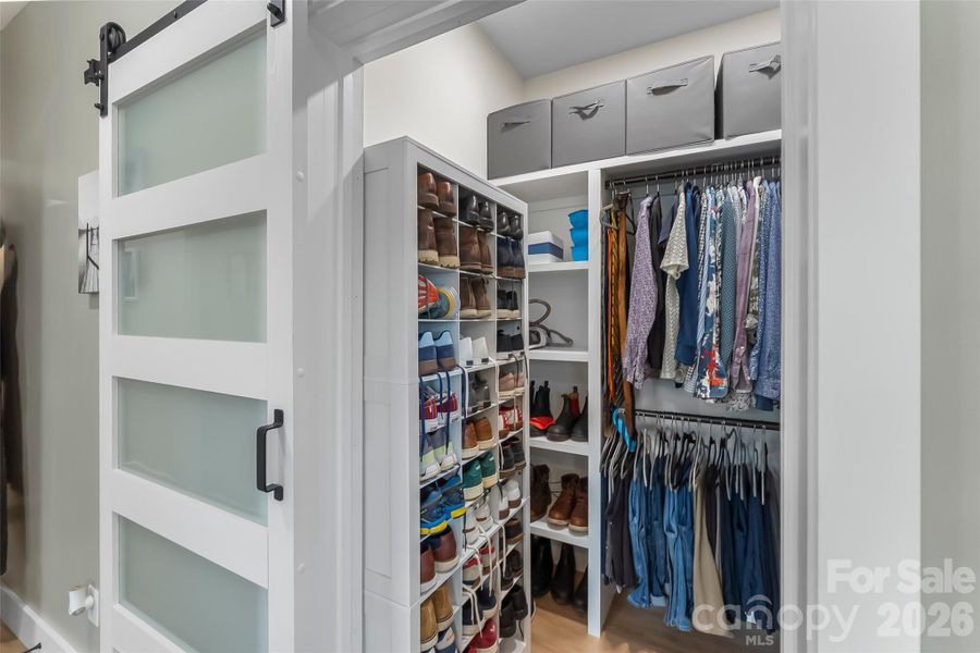 Large walk in closet Primary bedroom