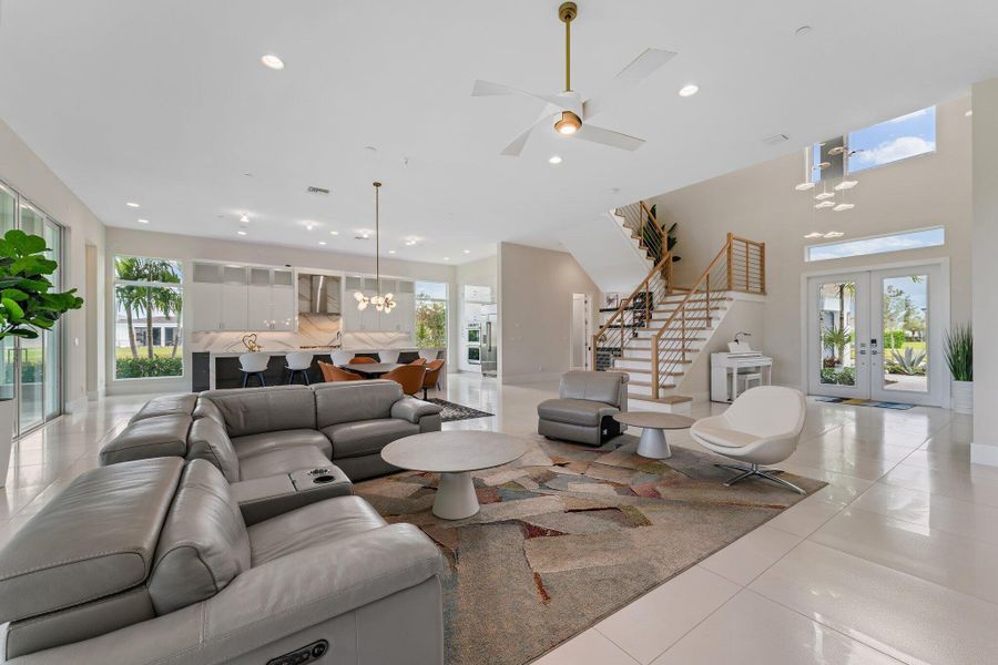 Furnished interior view inside a new home in Coral Isles at Avenir, Palm Beach Gardens (Image 10).