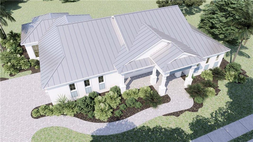 Front exterior of a new home in , Sarasota, FL, highlighting curb appeal (Image 12). Front exterior of a new home in , Sarasota, FL, highlighting curb appeal (Image 12).