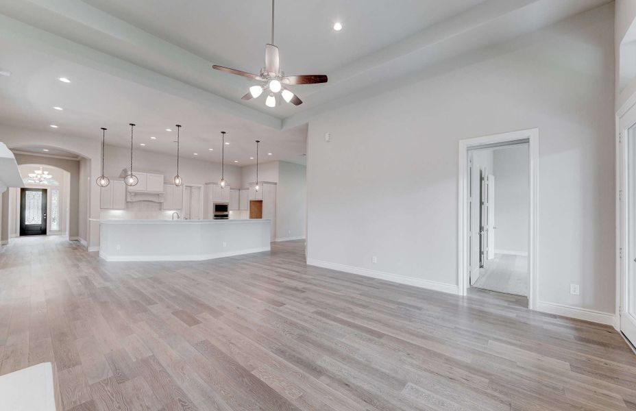 Representative unfurnished interior of a home built from the 3049 by Ravenna Homes in The Woodlands Hills 65′, Willis (Image 27). Representative unfurnished interior of a home built from the 3049 by Ravenna Homes in The Woodlands Hills 65′, Willis (Image 27).