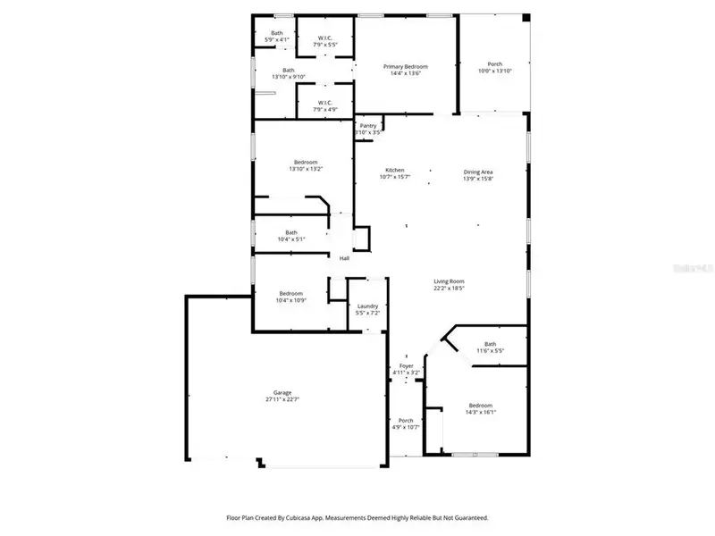 2D floor plan layout of this home in , Citrus Springs, FL (Image 5). 2D floor plan layout of this home in , Citrus Springs, FL (Image 5).