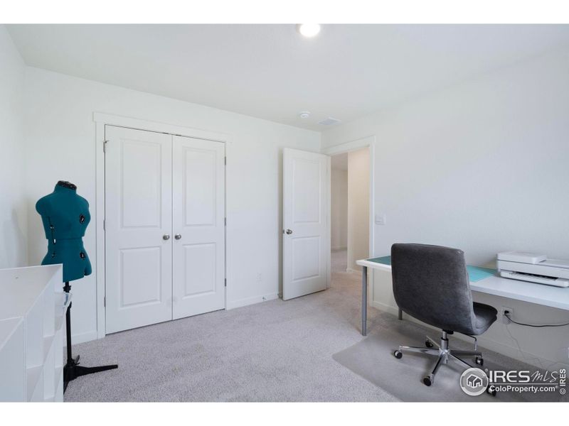 Another view of the second upstairs bedroom. Another view of the second upstairs bedroom.