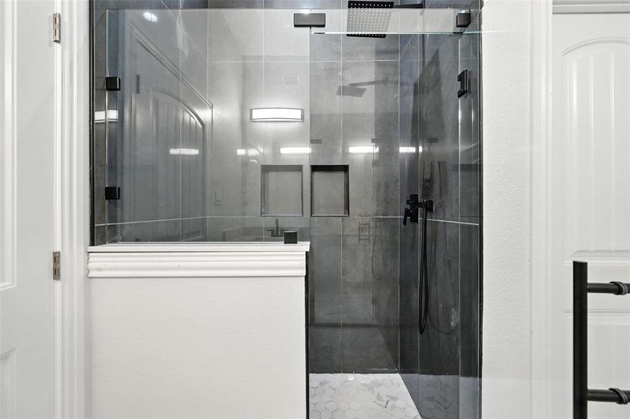 Full bathroom with walk in shower