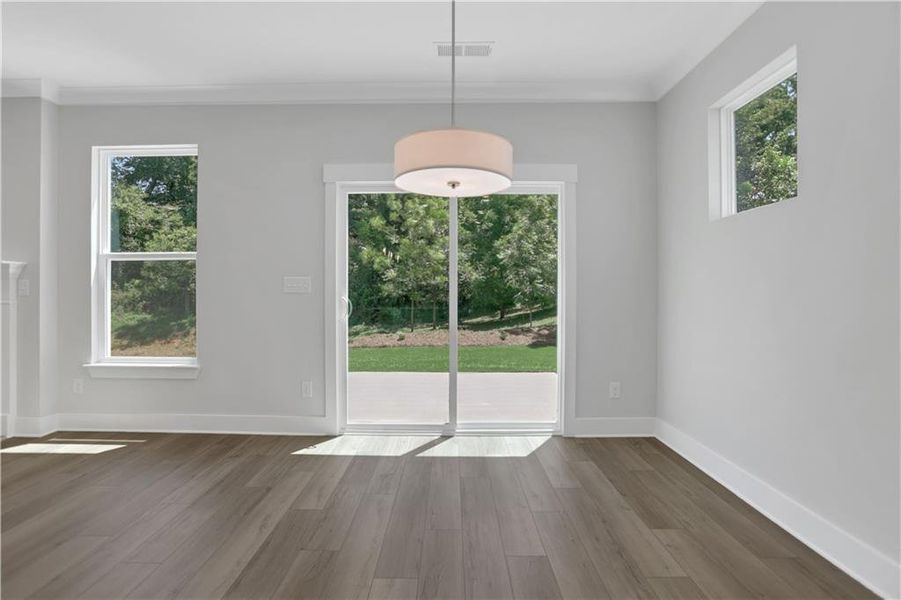 Spacious, unfurnished interior of a new home in Villas at Dawsonville, Dawsonville (Image 39). Spacious, unfurnished interior of a new home in Villas at Dawsonville, Dawsonville (Image 39).