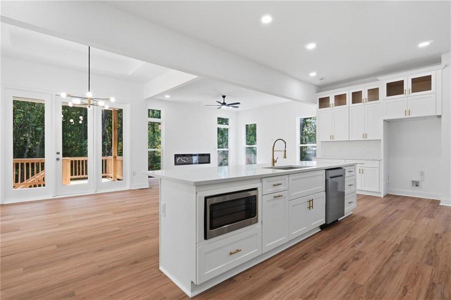 Furnished interior view inside a new home in , Flowery Branch (Image 12).