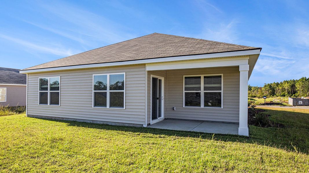Exterior details and patio area of a home in Ridgefield, Conway (Image 4).