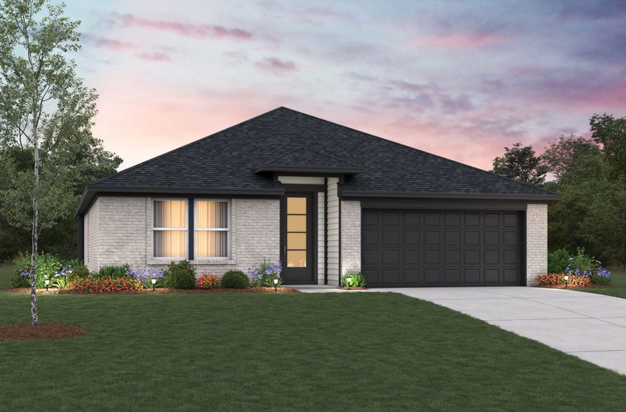 Representative exterior photo of a completed home built from the Allegheny by Beazer Homes in Sorella: Landmark Collection, Tomball, TX (Image 10).