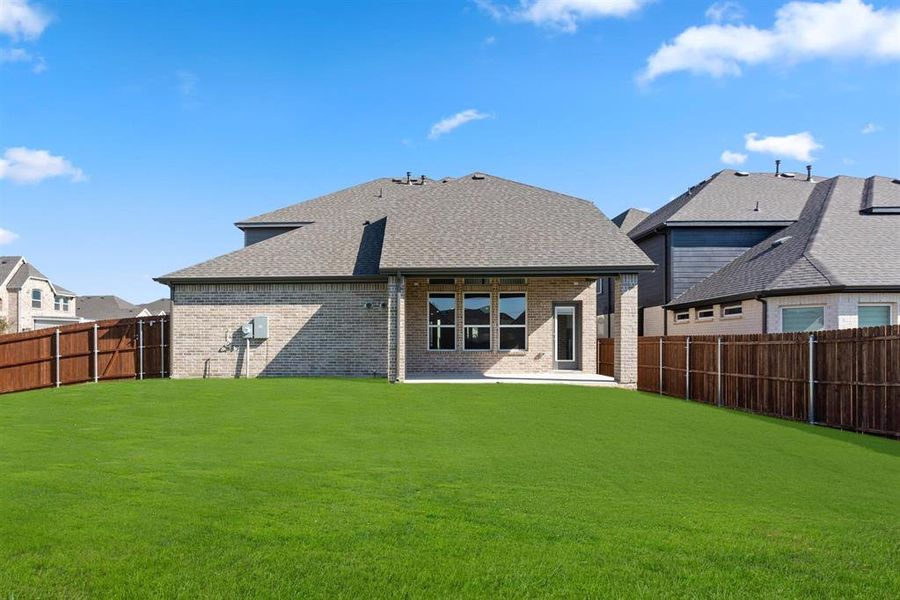 Front exterior of a new home in Marine Creek Ranch, Fort Worth, TX, highlighting curb appeal (Image 24).